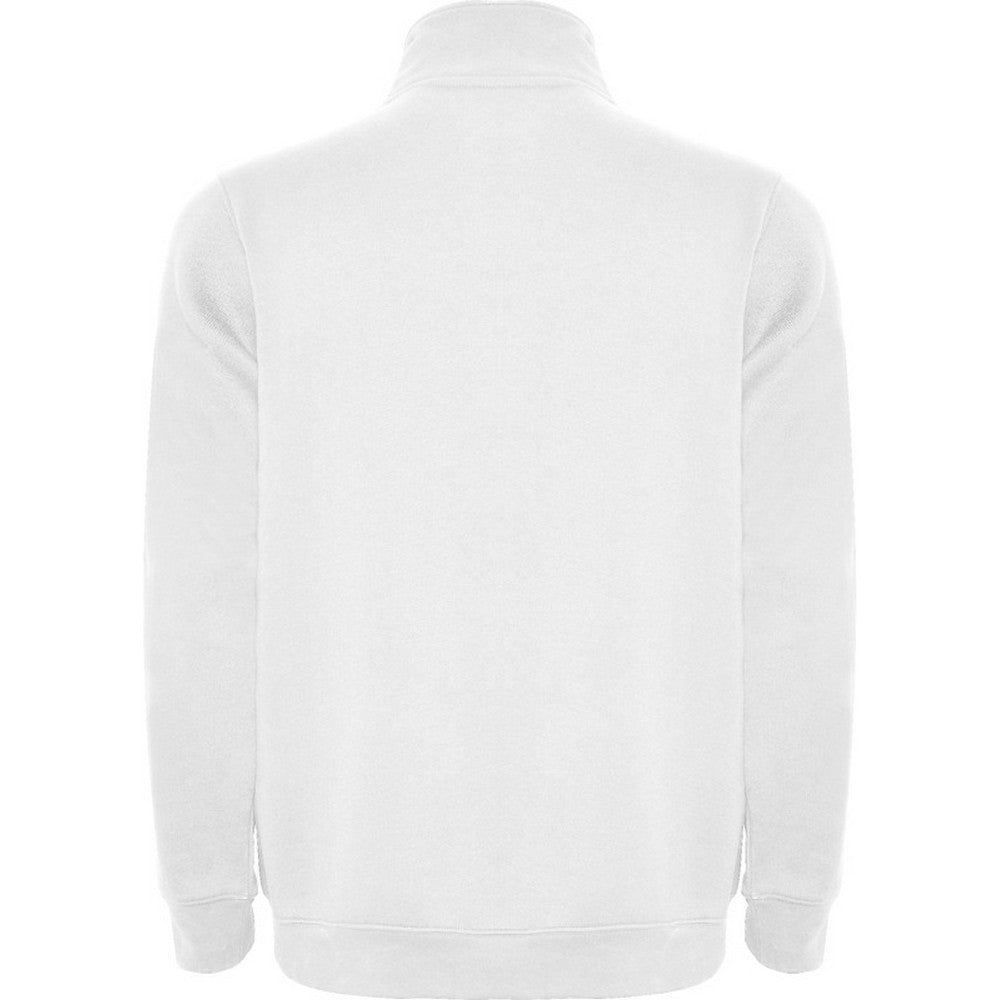 White - Back - Roly Mens Aneto Quarter Zip Sweatshirt