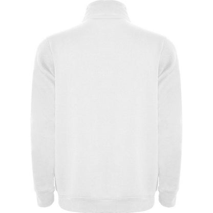 White - Back - Roly Mens Aneto Quarter Zip Sweatshirt