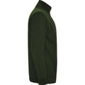 Bottle Green - Side - Roly Mens Aneto Quarter Zip Sweatshirt