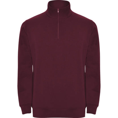 Garnet - Front - Roly Mens Aneto Quarter Zip Sweatshirt