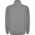 Grey Marl - Back - Roly Mens Aneto Quarter Zip Sweatshirt