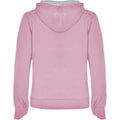 Light Pink-Grey Marl - Back - Roly Womens-Ladies Urban Hoodie