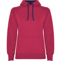 Rosette-Purple - Front - Roly Womens-Ladies Urban Hoodie