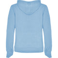 Sky Blue-White - Back - Roly Womens-Ladies Urban Hoodie