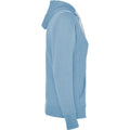 Sky Blue-White - Side - Roly Womens-Ladies Urban Hoodie