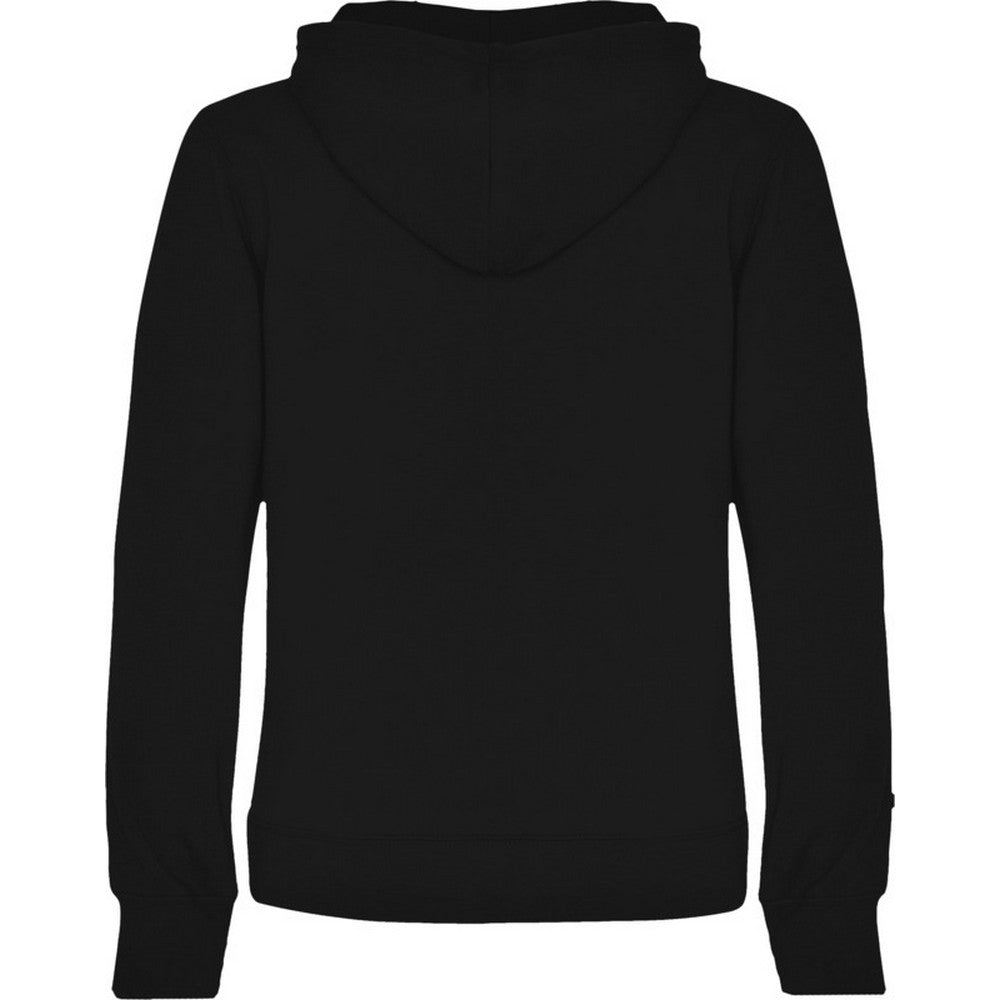 Solid Black - Back - Roly Womens-Ladies Urban Hoodie
