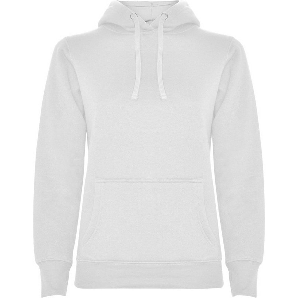 White - Front - Roly Womens-Ladies Urban Hoodie