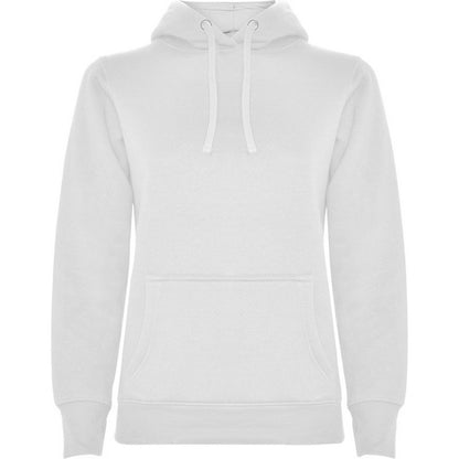 White - Front - Roly Womens-Ladies Urban Hoodie