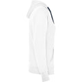 White-Navy Blue - Side - Roly Womens-Ladies Urban Hoodie