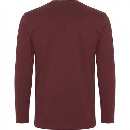 Berry Red - Back - Roly Mens Extreme Long-Sleeved T-Shirt