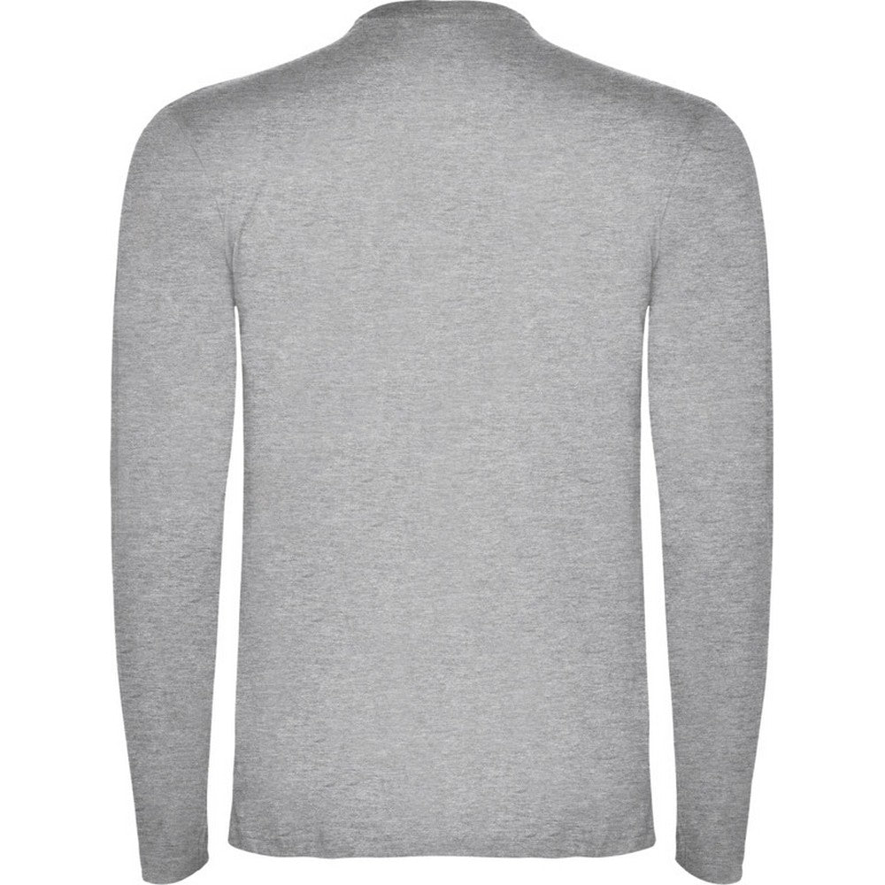 Grey Marl - Back - Roly Mens Extreme Long-Sleeved T-Shirt