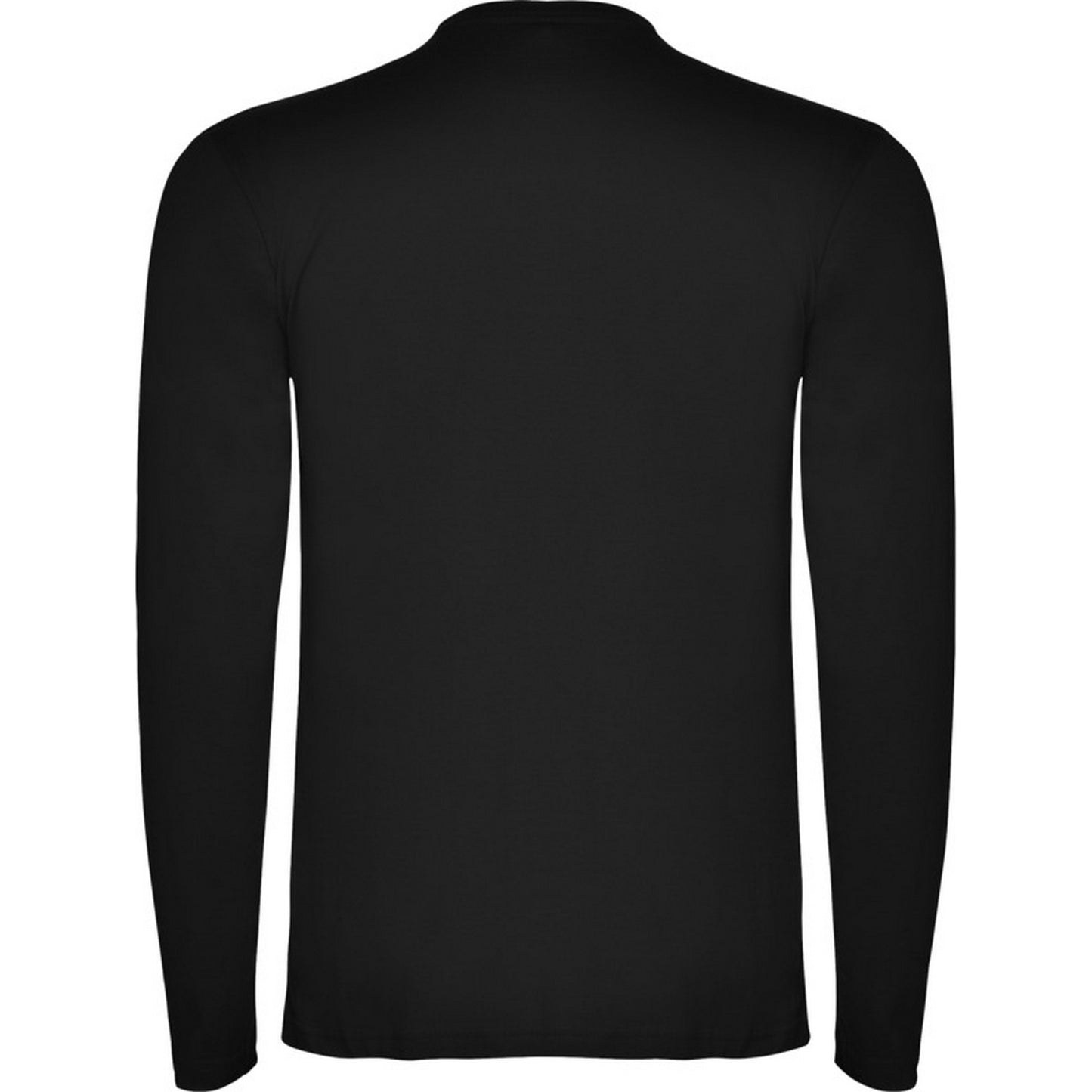 Solid Black - Back - Roly Mens Extreme Long-Sleeved T-Shirt