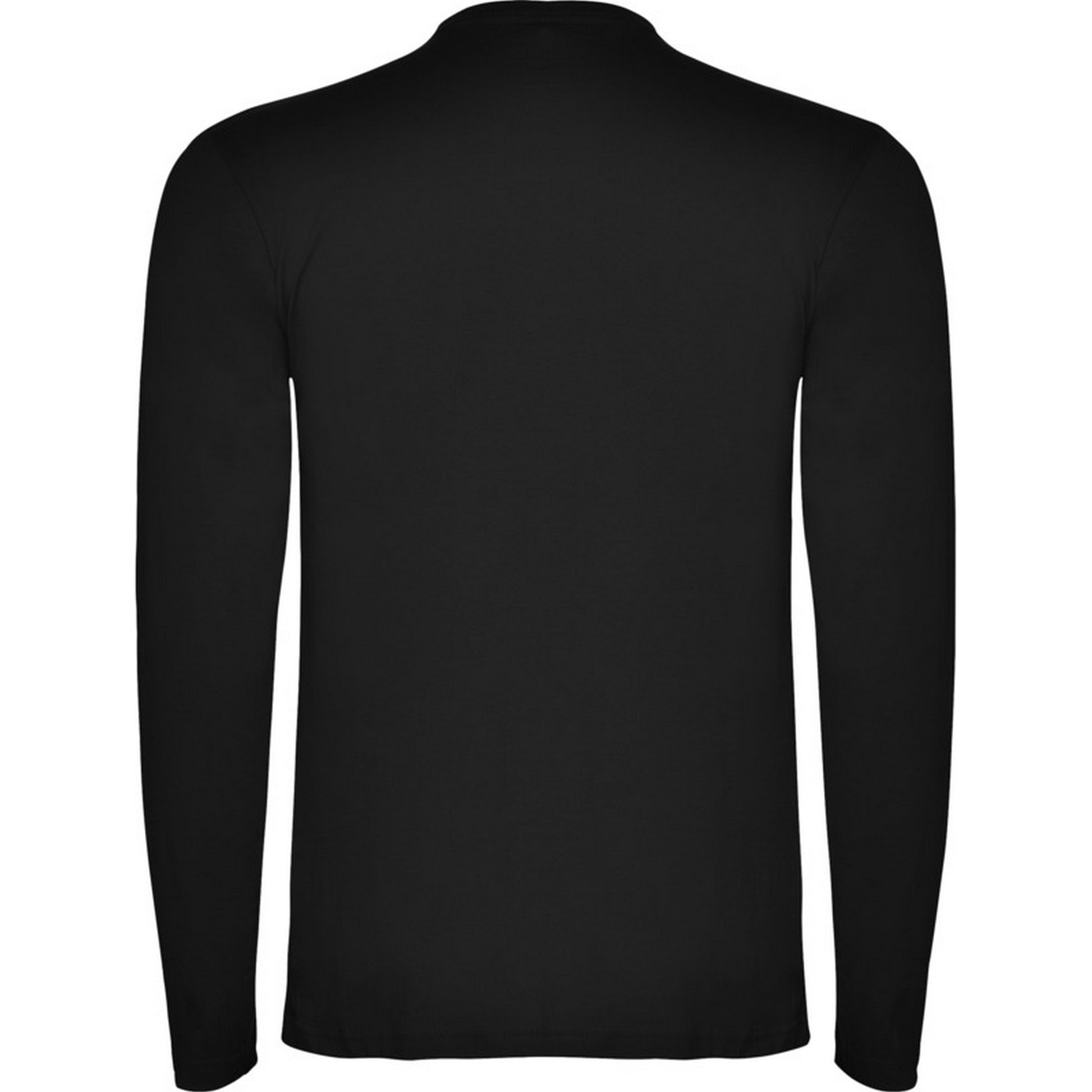Solid Black - Back - Roly Mens Extreme Long-Sleeved T-Shirt