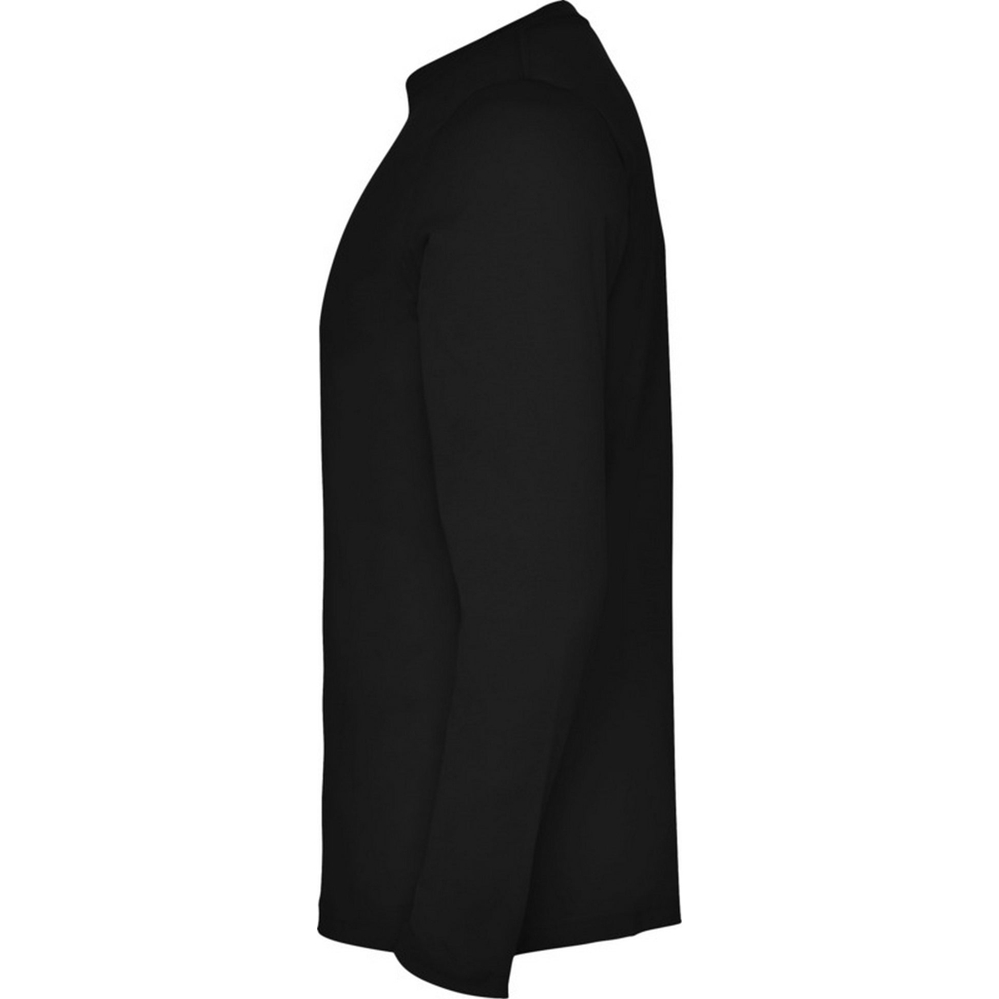 Solid Black - Side - Roly Mens Extreme Long-Sleeved T-Shirt