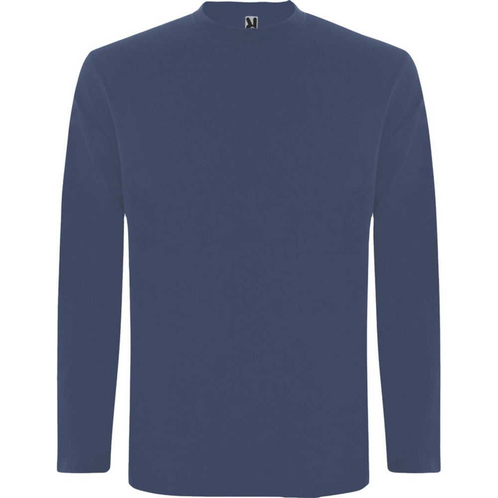 Blue Denim - Front - Roly Mens Extreme Long-Sleeved T-Shirt