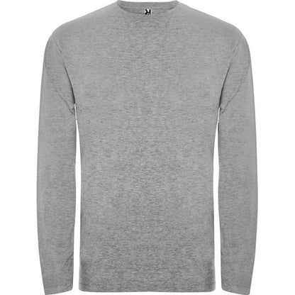 Grey Marl - Front - Roly Mens Extreme Long-Sleeved T-Shirt