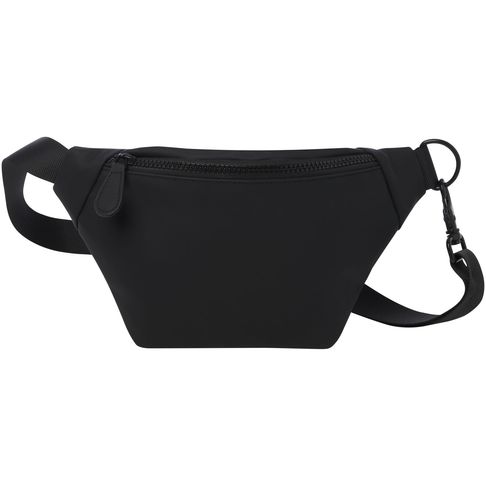 Solid Black - Front - Turner Plain Waist Bag