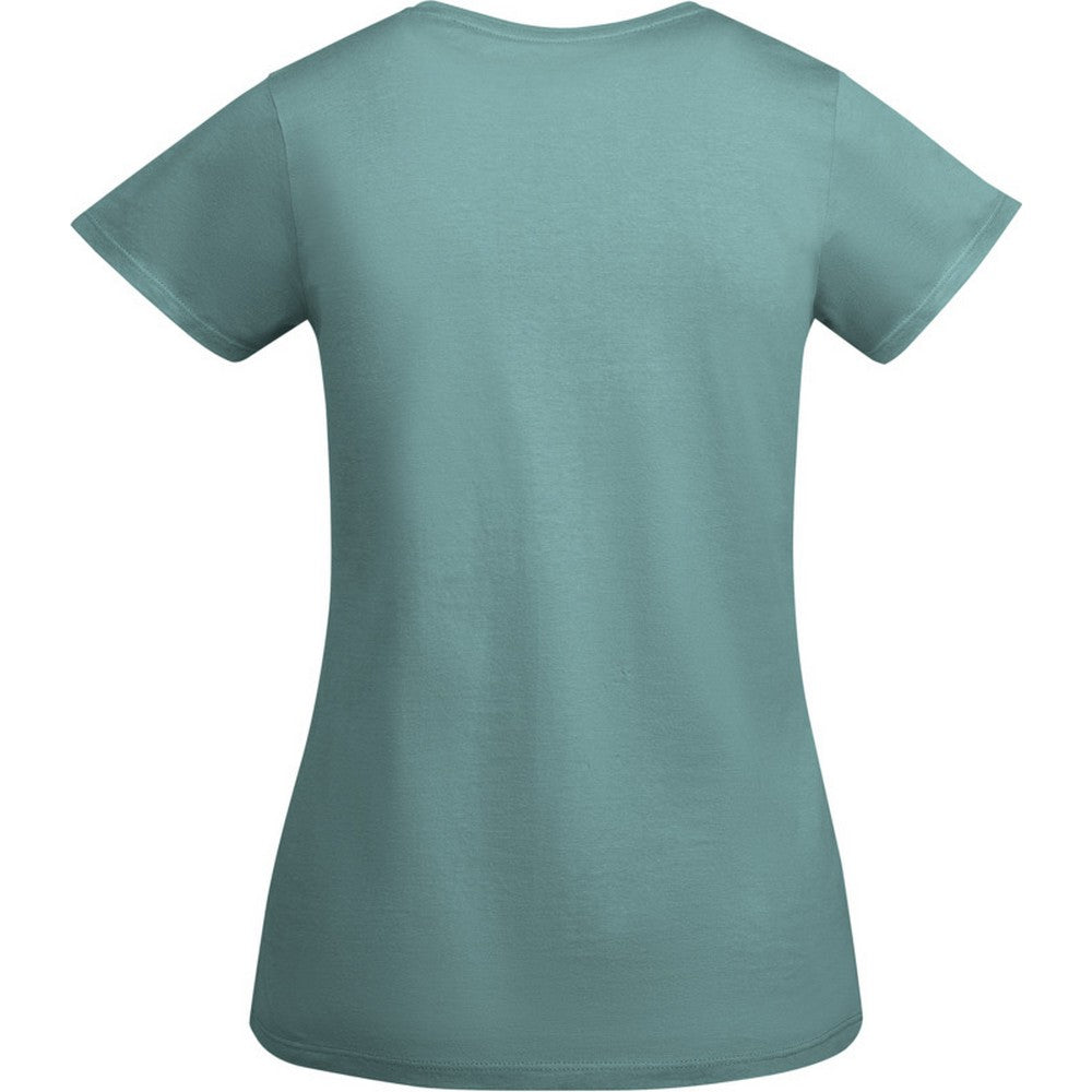 Dusty Blue - Back - Roly Womens-Ladies Breda Short-Sleeved T-Shirt