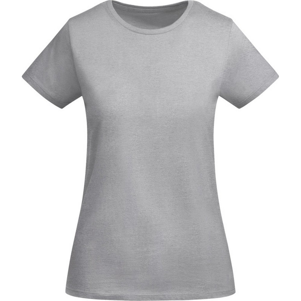 Grey Marl - Front - Roly Womens-Ladies Breda Short-Sleeved T-Shirt