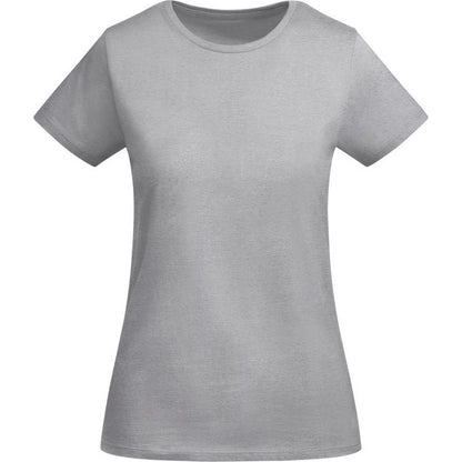 Grey Marl - Front - Roly Womens-Ladies Breda Short-Sleeved T-Shirt