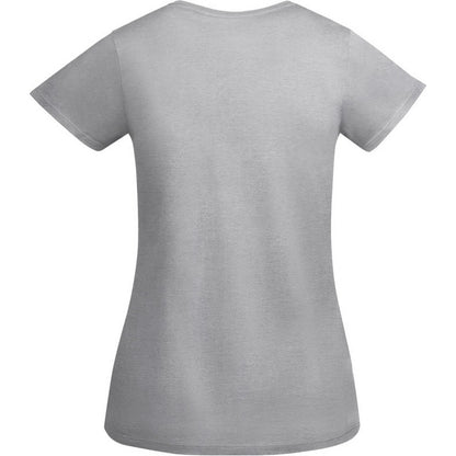 Grey Marl - Back - Roly Womens-Ladies Breda Short-Sleeved T-Shirt