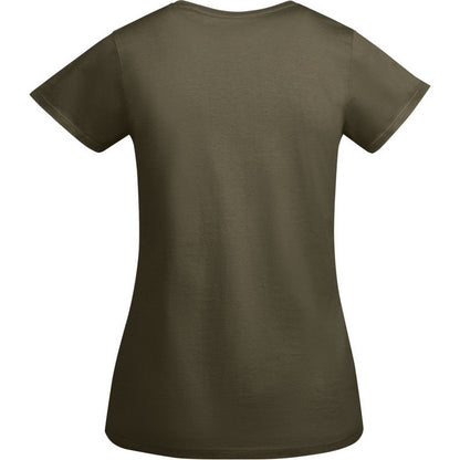 Military Green - Back - Roly Womens-Ladies Breda Short-Sleeved T-Shirt