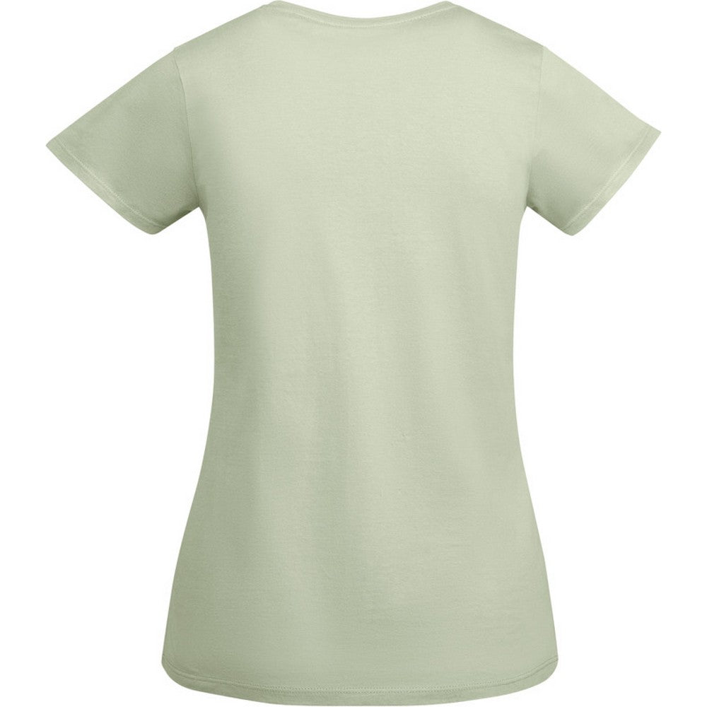 Mist Green - Back - Roly Womens-Ladies Breda Short-Sleeved T-Shirt