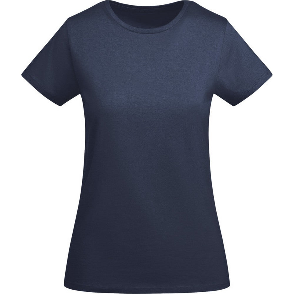 Navy Blue - Front - Roly Womens-Ladies Breda Short-Sleeved T-Shirt