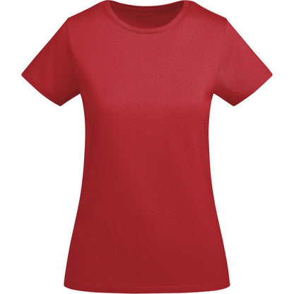 Red - Front - Roly Womens-Ladies Breda Short-Sleeved T-Shirt