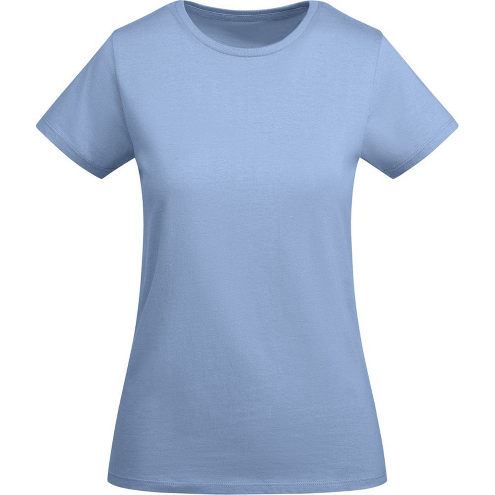 Sky Blue - Front - Roly Womens-Ladies Breda Short-Sleeved T-Shirt