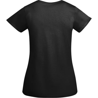Solid Black - Back - Roly Womens-Ladies Breda Short-Sleeved T-Shirt