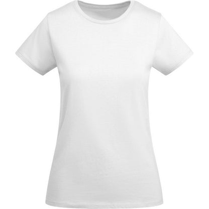 White - Front - Roly Womens-Ladies Breda Short-Sleeved T-Shirt