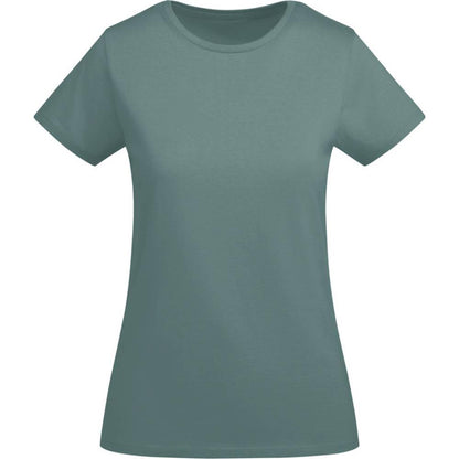 Calm Blue - Front - Roly Womens-Ladies Breda Short-Sleeved T-Shirt