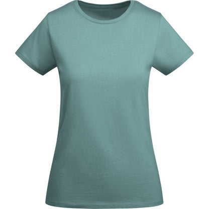 Dusty Blue - Front - Roly Womens-Ladies Breda Short-Sleeved T-Shirt