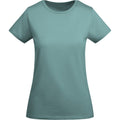 Dusty Blue - Front - Roly Womens-Ladies Breda Short-Sleeved T-Shirt