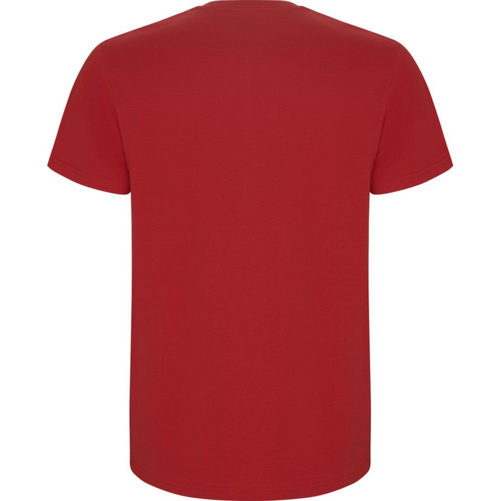 Red - Back - Roly Childrens-Kids Stafford Short-Sleeved T-Shirt