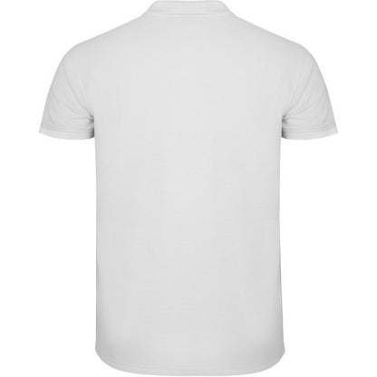 White - Back - Roly Childrens-Kids Star Short-Sleeved Polo Shirt