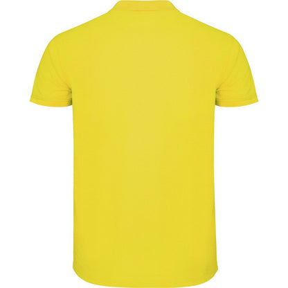 Yellow - Back - Roly Childrens-Kids Star Short-Sleeved Polo Shirt