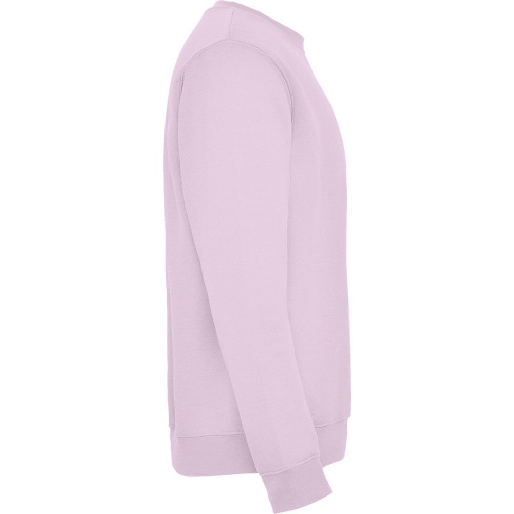 Light Pink - Side - Roly Childrens-Kids Clasica Crew Neck Sweatshirt