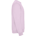 Light Pink - Side - Roly Childrens-Kids Clasica Crew Neck Sweatshirt