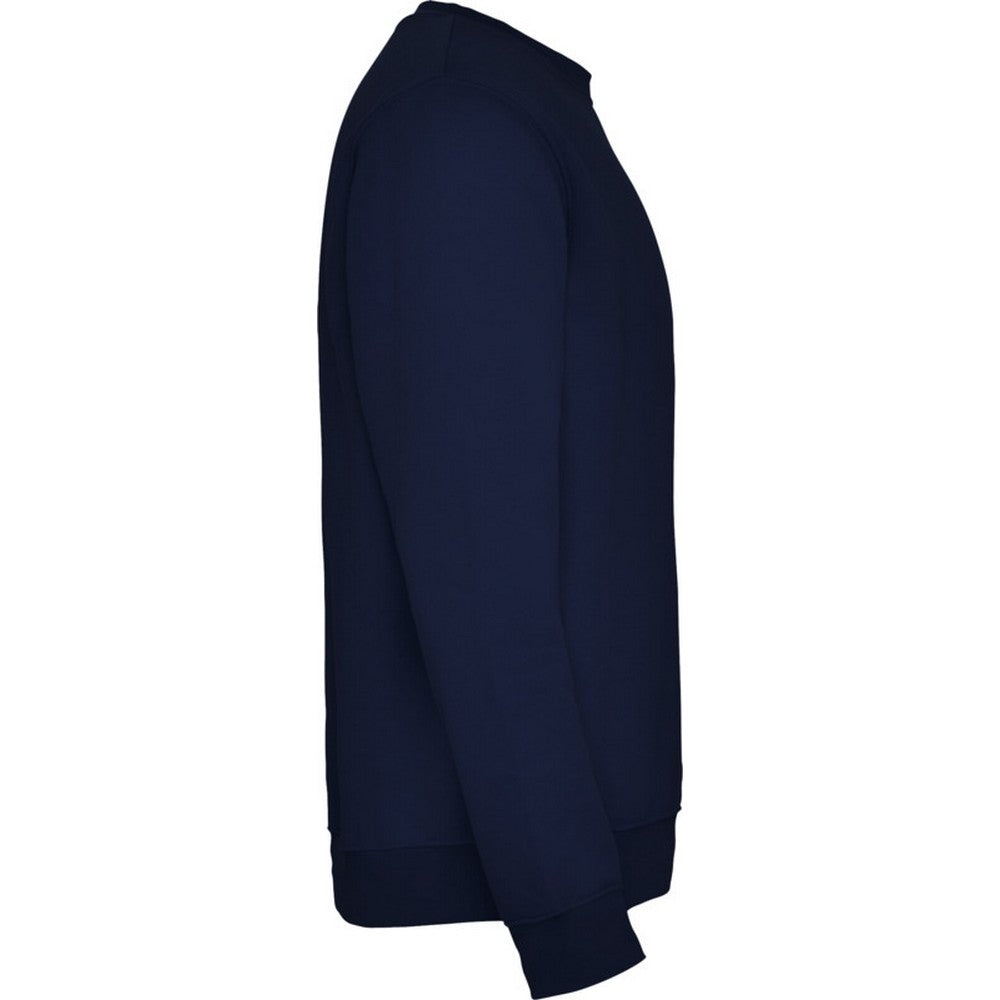 Navy Blue - Side - Roly Childrens-Kids Clasica Crew Neck Sweatshirt