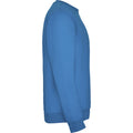 Ocean Blue - Side - Roly Childrens-Kids Clasica Crew Neck Sweatshirt