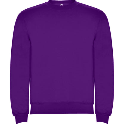 Purple - Front - Roly Childrens-Kids Clasica Crew Neck Sweatshirt