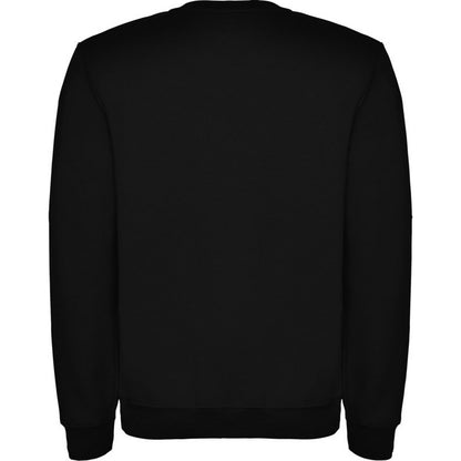 Solid Black - Back - Roly Childrens-Kids Clasica Crew Neck Sweatshirt