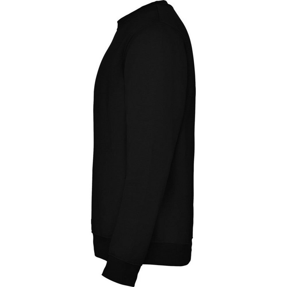 Solid Black - Lifestyle - Roly Childrens-Kids Clasica Crew Neck Sweatshirt