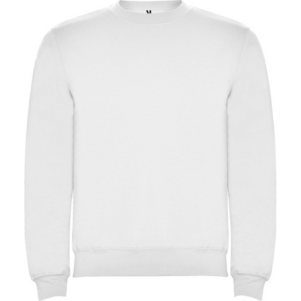 White - Front - Roly Childrens-Kids Clasica Crew Neck Sweatshirt