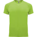 Lime - Front - Roly Mens Bahrain Short-Sleeved Sports T-Shirt