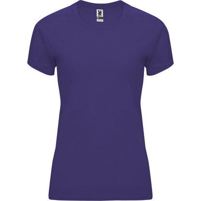 Mauve - Front - Roly Womens-Ladies Bahrain Short-Sleeved Sports T-Shirt