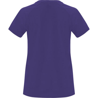 Mauve - Back - Roly Womens-Ladies Bahrain Short-Sleeved Sports T-Shirt