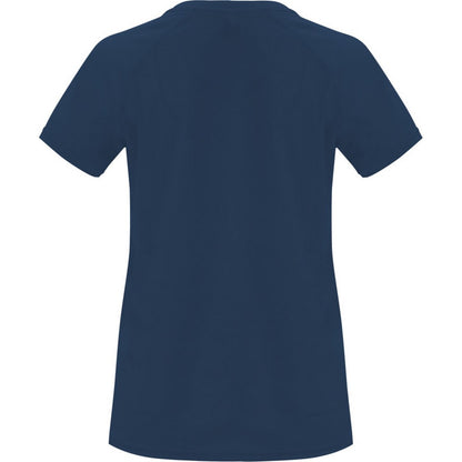 Navy Blue - Back - Roly Womens-Ladies Bahrain Short-Sleeved Sports T-Shirt
